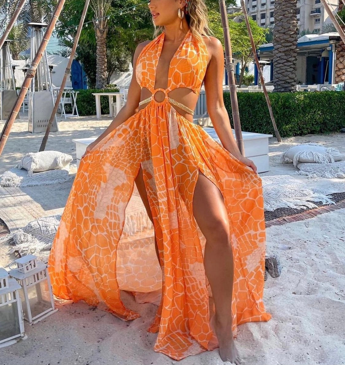 SUNKISSED HALTER MAXI DRESS – Never Jaded